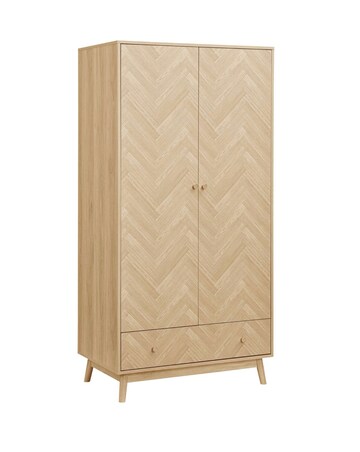 Herringford 2 Door 1 Drawer Wardrobe