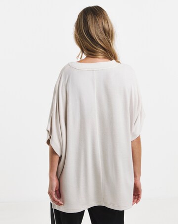 Chocolate Soft Touch Kimono Sleeve Top