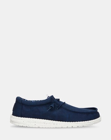 HeyDude Wally Stretch Canvas Slip On - Navy