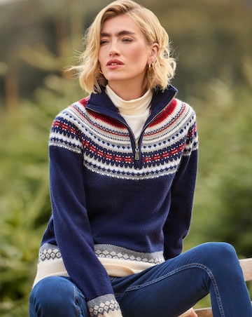 Joe Browns Collette Half Zip Jumper
