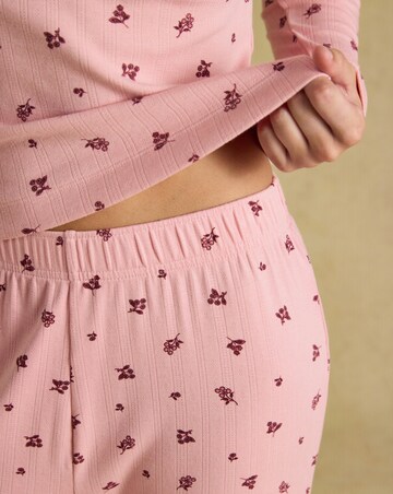 Joules Floral Pointelle Pyjama Set