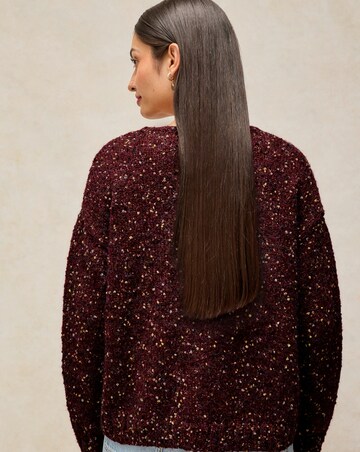 White Stuff Textured V-Neck Jumper