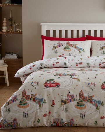 Catherine Lansfield Christmas Town Duvet Cover Set