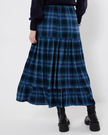 Joe Browns Button Down Plaid Maxi Skirt