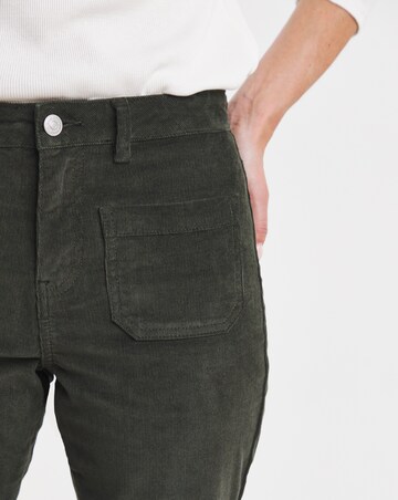 Pocket Front Cord Bootcut Jeans