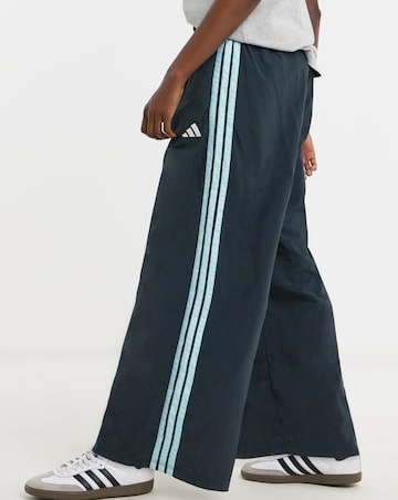 Adidas 3 Stripe Wide Leg Jogger