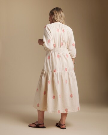 Julipa Cheesecloth Embroidered Dress