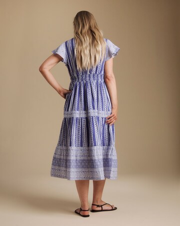Julipa Printed Cheesecloth Midi Dress