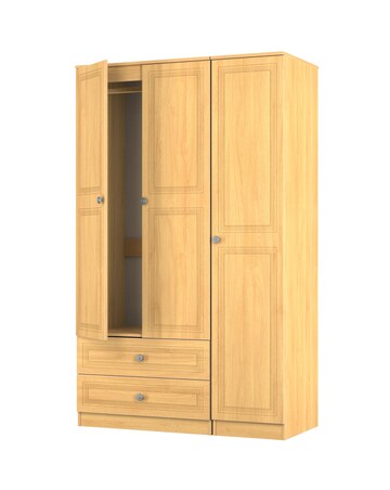 Richmond Triple Wardrobe with 2 Drawers