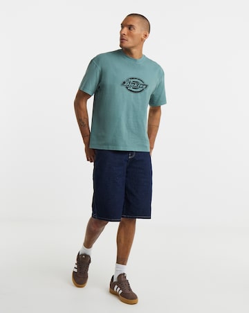 Dickies Short Sleeve Plainville Logo T-Shirt - Stormy Sea