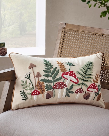 Catherine Lansfield Embroidery Woodland Cushion