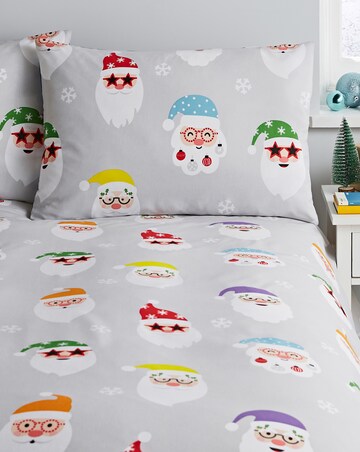 Catherine Lansfield Christmas Santa Spec-Tacular Duvet Cover Set