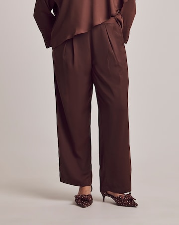 Julipa Petite Satin Straight Leg Trouser