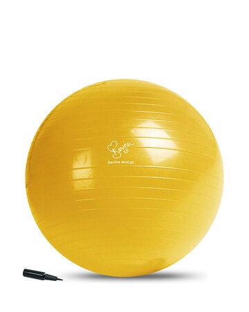 Davina McCall 65cm Gym Ball with Pump Yellow