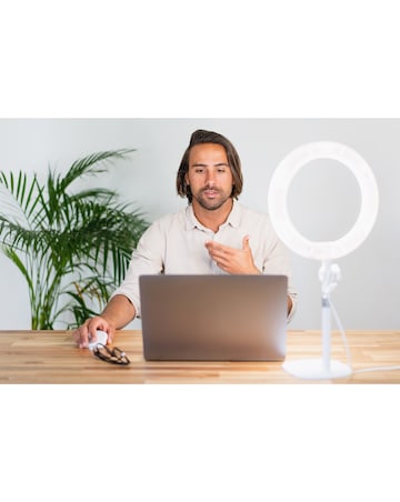Kodak 10 Desk LED Ring Light for Selfies, Videos & Online Conferencing