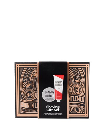 Hawkins & Brimble Shaving Gift Set Box (Shave Cream, Aftershave Balm)
