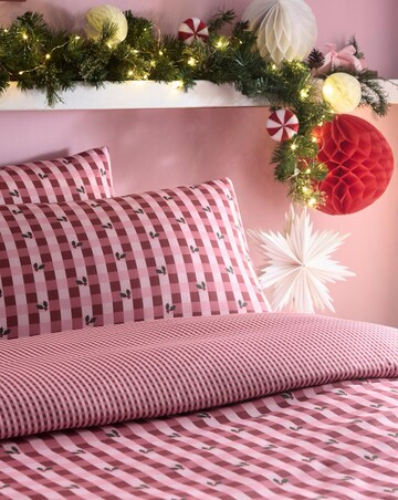 Fusion Holly Gingham Duvet Cover Set
