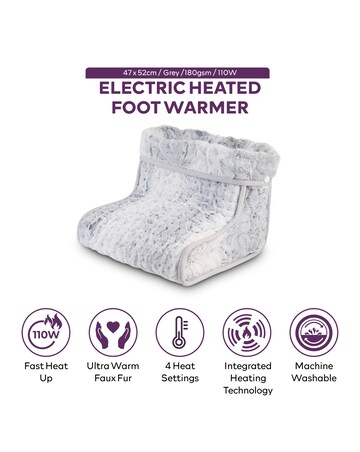 Carmen C81285GRY Heated Foot Warmer