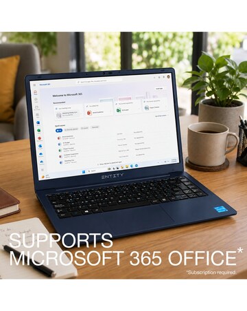 Entity Era 15in Celeron N4500 4GB 128GB Windows 11 Laptop - Midnight Navy