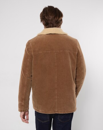 Joe Browns Kodiak Cord And Borg Coat - Brown