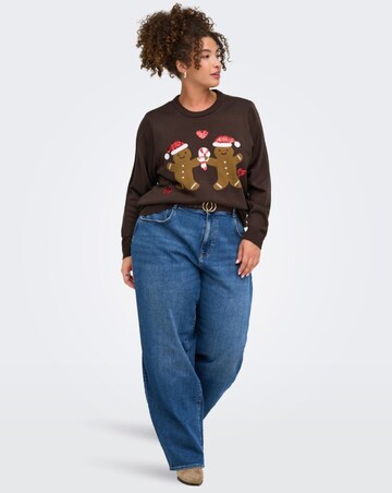 ONLY XMAS GINGERBREAD KNITTED JUMPER
