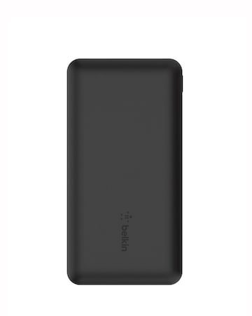 Belkin BoostCharge 15W 10,000mAh Power Bank with Built-In Cable - Black