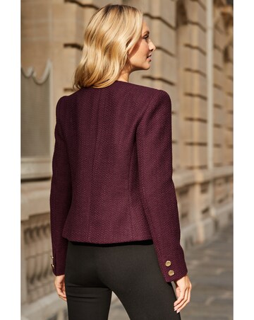 Sosandar Boucle Collarless Jacket