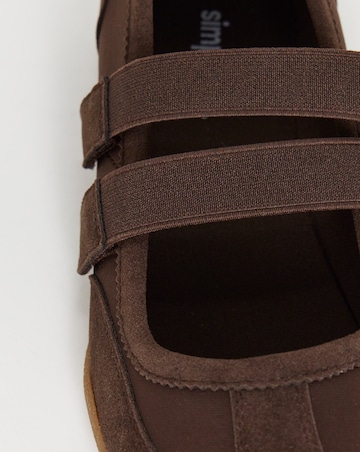 Joan Mary Jane Ballerina Trainers - Wide Fit (E)