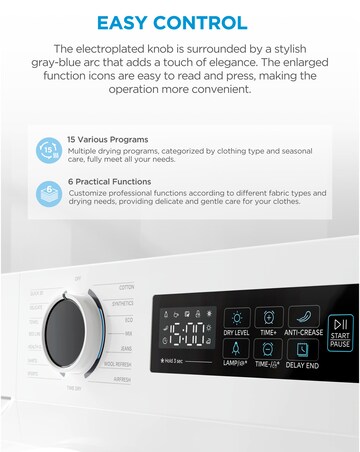 Midea 8kg Tumble Dryer - White