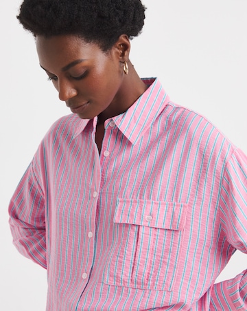 Stripe Pocket Detail Shirt
