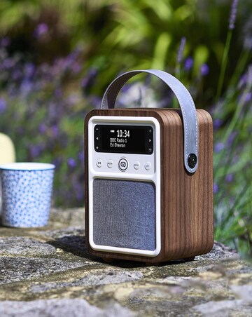 VQ Retro Mini DAB Radio - Walnut