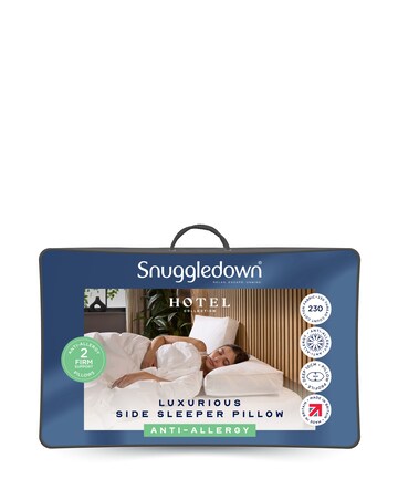 Snuggledown Hotel Side Sleeper Anti Allergy Pillow 2 Pack