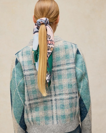 White Stuff Argyle Check Cardigan