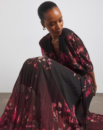 Joanna Hope Printed Pleat Maxi Dress