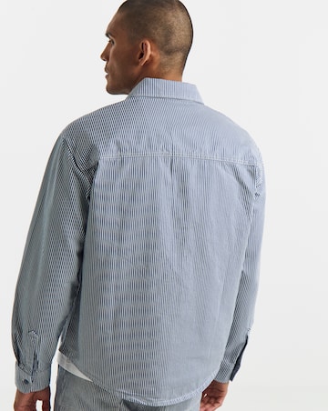 Dickies Long Sleeve Hickory Worker Shirt - Retro Indigo