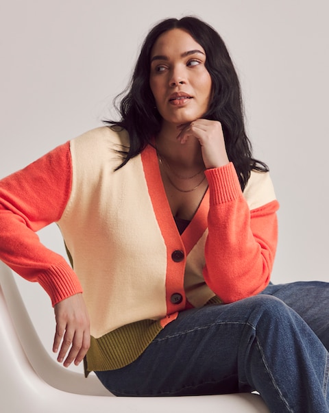 Julipa Colour Block Cardigan