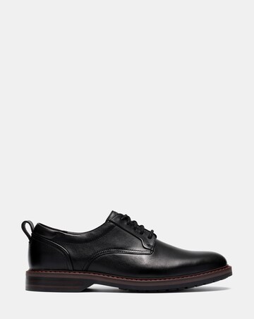 Clarks Aldwin 2 Leather Derby Shoe - Black