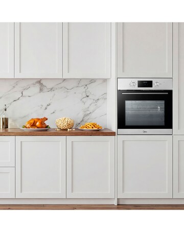 Midea 9-Function Built-In Single Oven with Digital Timer - Stainless Steel