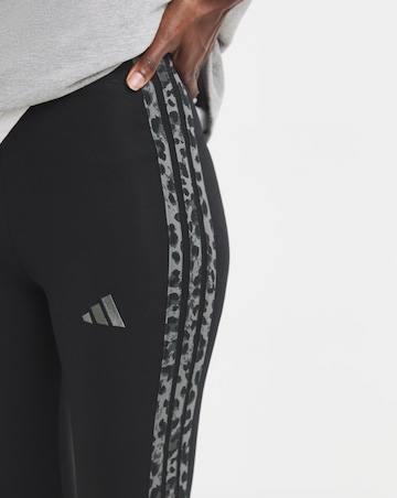 adidas 3 Stripe Leopard Print Legging