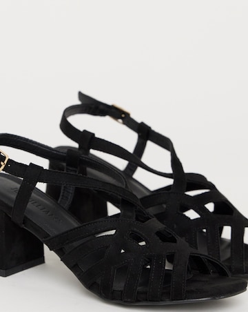 Calm Multi Strap Block Heel Sandals - Extra Wide Fit (EEE)