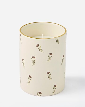 Ceramic Floral Voilet & Iris Candle