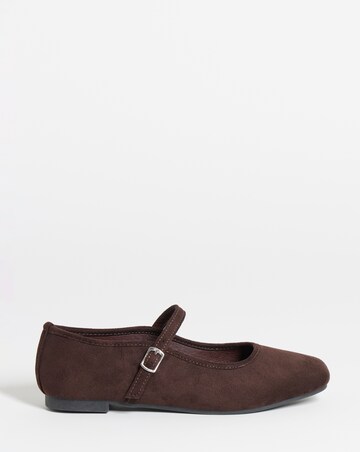 Sophia Mary Jane Flat Shoes - Wide Fit (E)