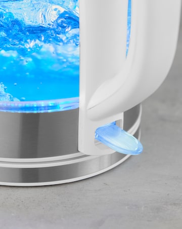 Presto 1.7 Litre Glass Kettle and 2 Slice Plastic Toaster