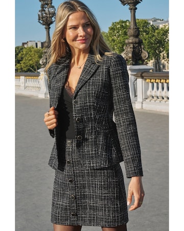 Sosandar Double Button Boucle Jacket