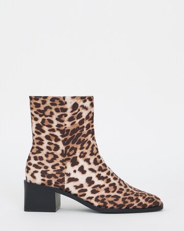 Lana Square Toe Ankle Boots - Wide Fit (E)