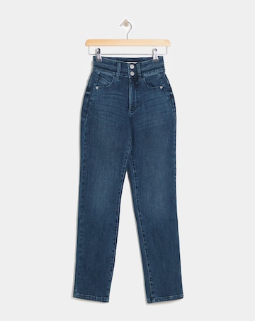 MAGISCULPT Mid Blue Straight Leg Jeans