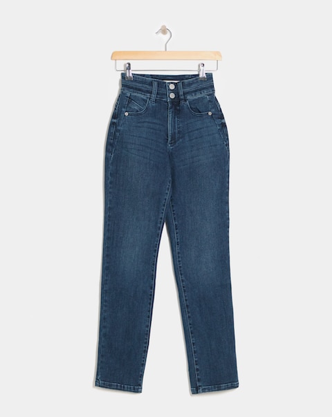 MAGISCULPT Mid Blue Straight Leg Jeans