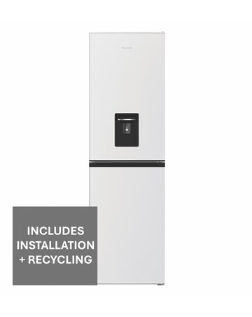 Hotpoint HPKH 1261W W4UK 50/50 Fridge Freezer Water Dispenser White + Install