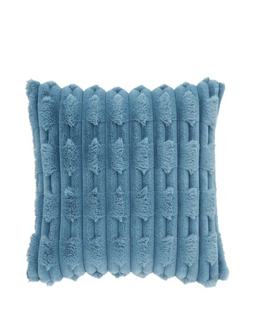 Bianca Carved Faux Fur Cushion