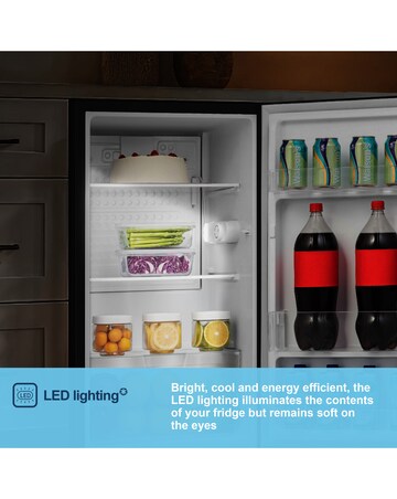 Fridgemaster MUL4892EB Under Counter Fridge - Black E Rated